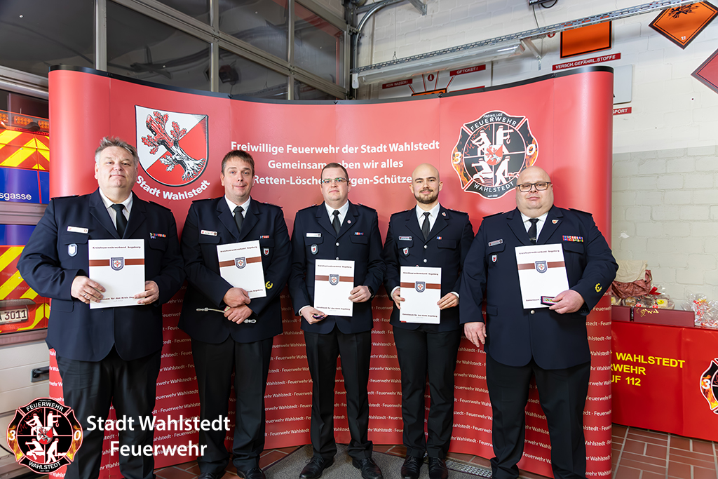 v. l. n. r. Christian John Nico Brauer Kevin Hinrichs Fynn Ole Göttsch Sven Ehmke